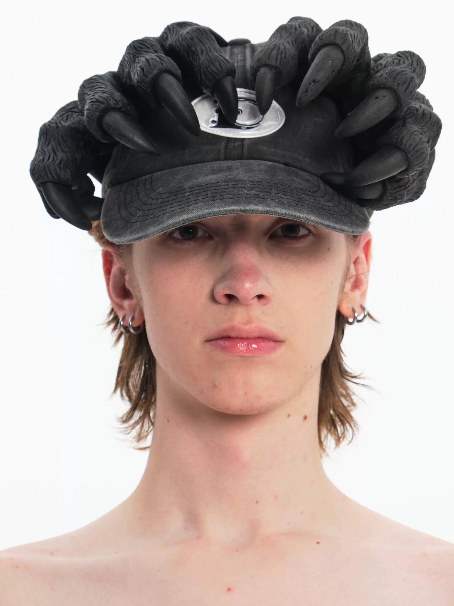 Washed Alien Claw Graphic Baseball Cap