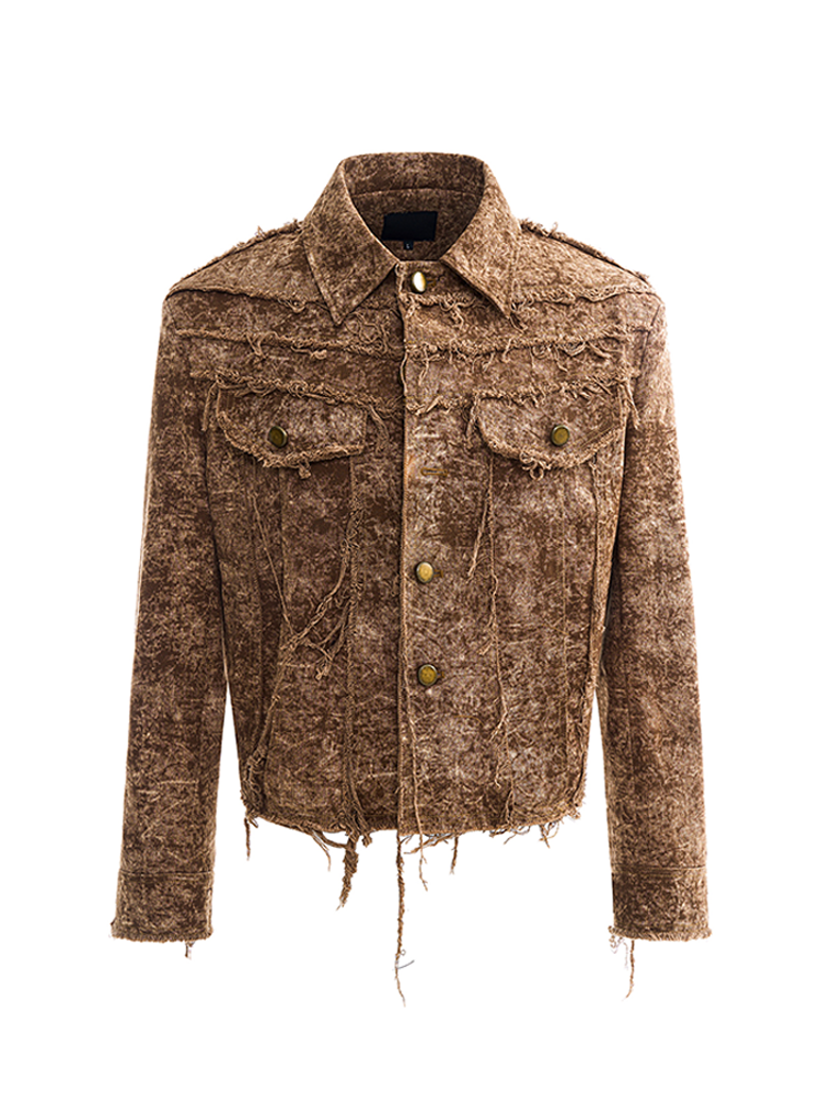 WASTELAND DENIM JACKET MEN'S FALL JACKET