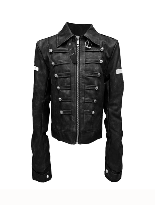 Two strap jacket niche slim slim short coat