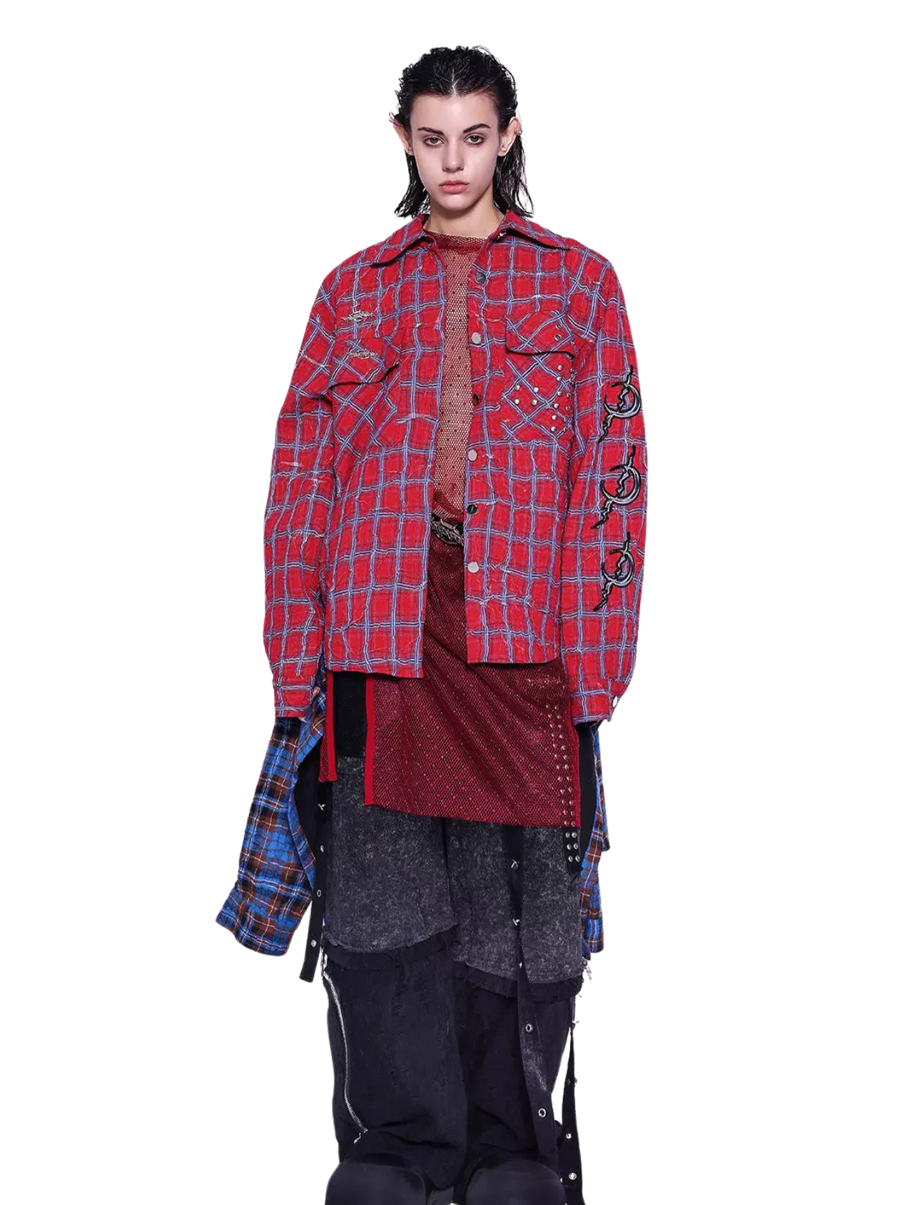 Red Blue Check Shirt