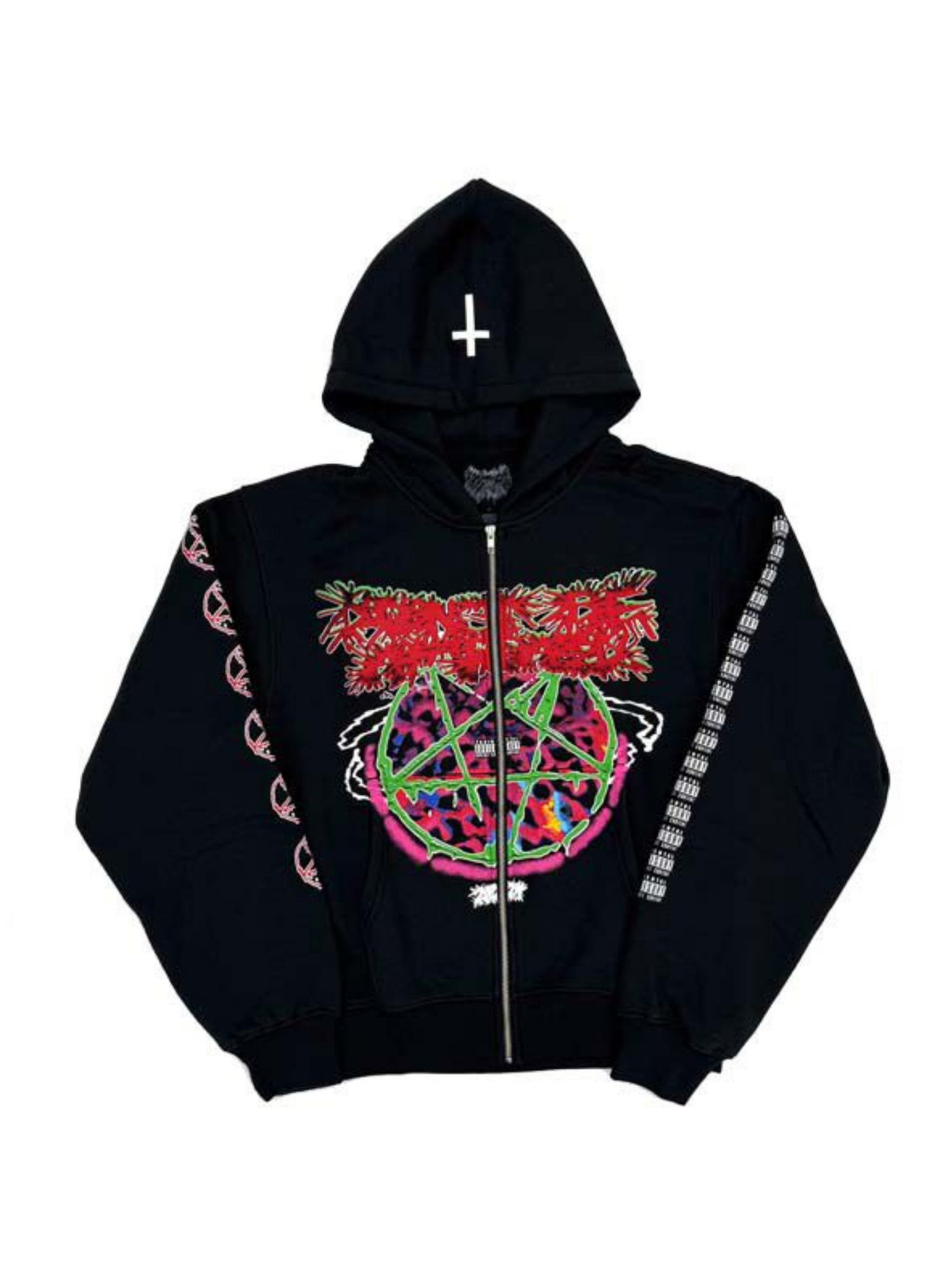 Tourhoddie hooded zip-up cardigan jacket opium