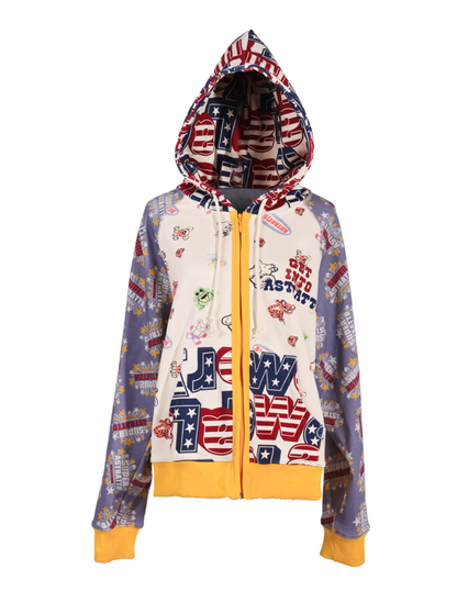 Fysteric zoo hooded sweatshirt women's hysterical hoodie jacket