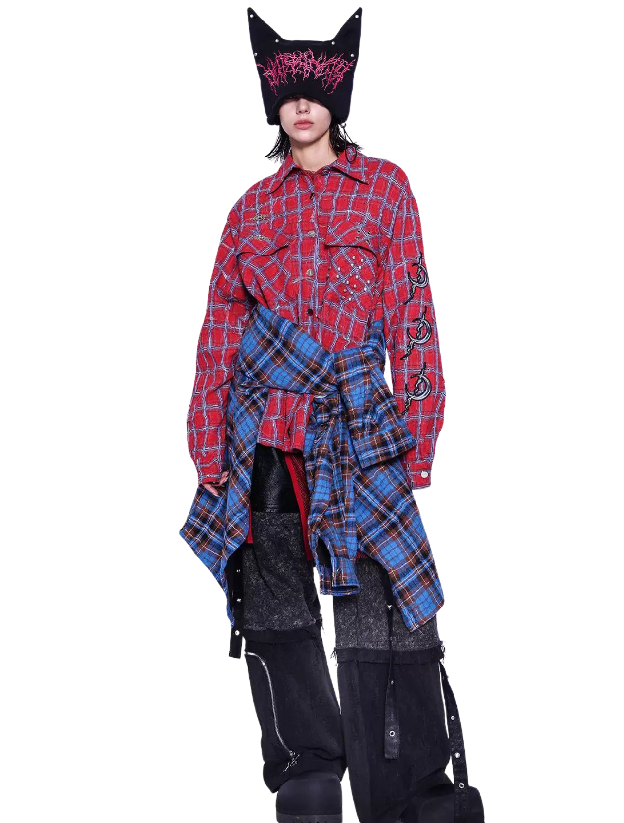 Red Blue Check Shirt