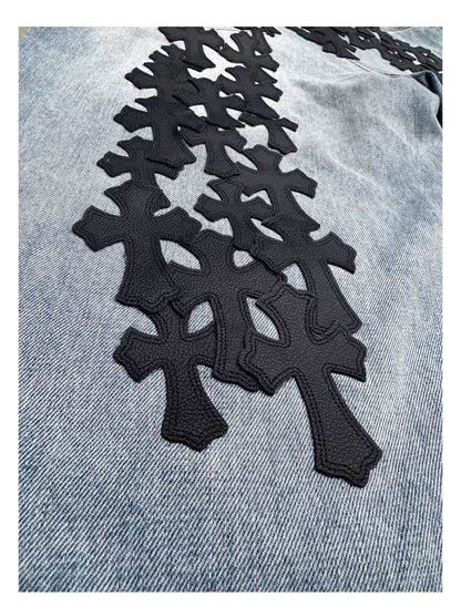 Runway Grey Deconstructed Knee Length Jeans