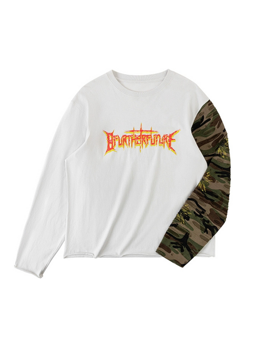 Camouflage Print Long Sleeve T-Shirt Unisex
