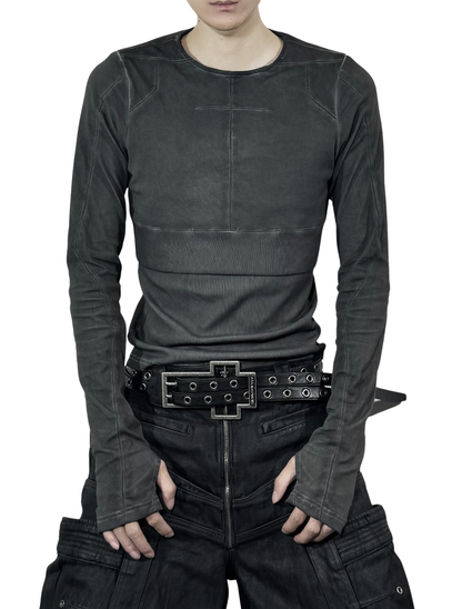 Aged Cross Slim Long Sleeve Tee