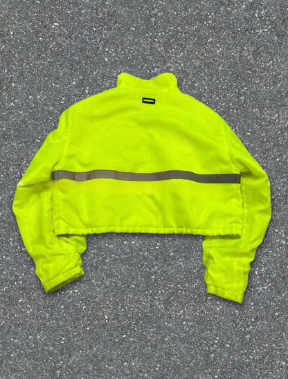 Fluorescent Green Reflective Cotton Jacket