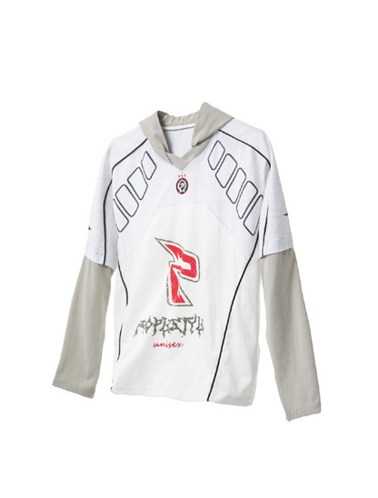 Racing Patchwork Hoodie Jersey