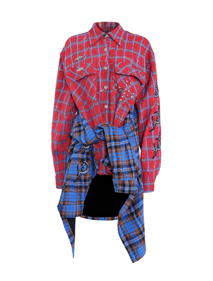 Red Blue Check Shirt