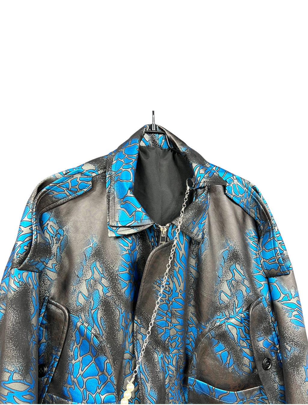 Oversized Printed Jacket