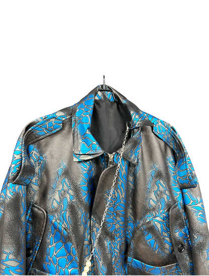 Oversized Printed Jacket