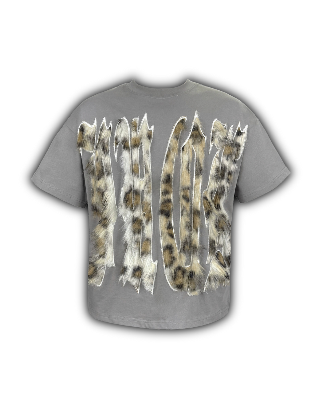 Leopard Patch Embroidery Tee