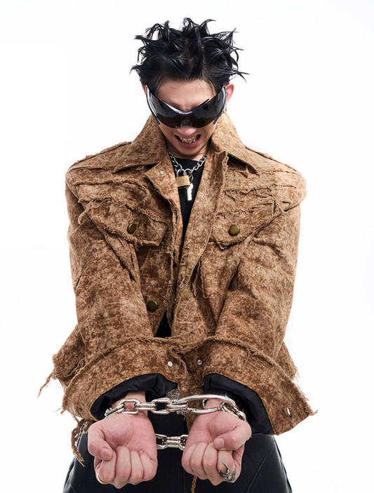 WASTELAND DENIM JACKET MEN'S FALL JACKET