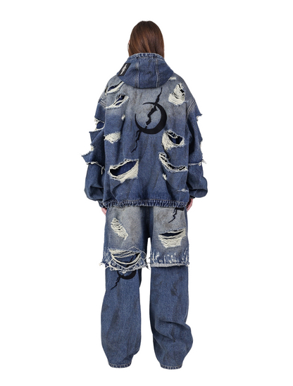 Distressed Denim Jacket