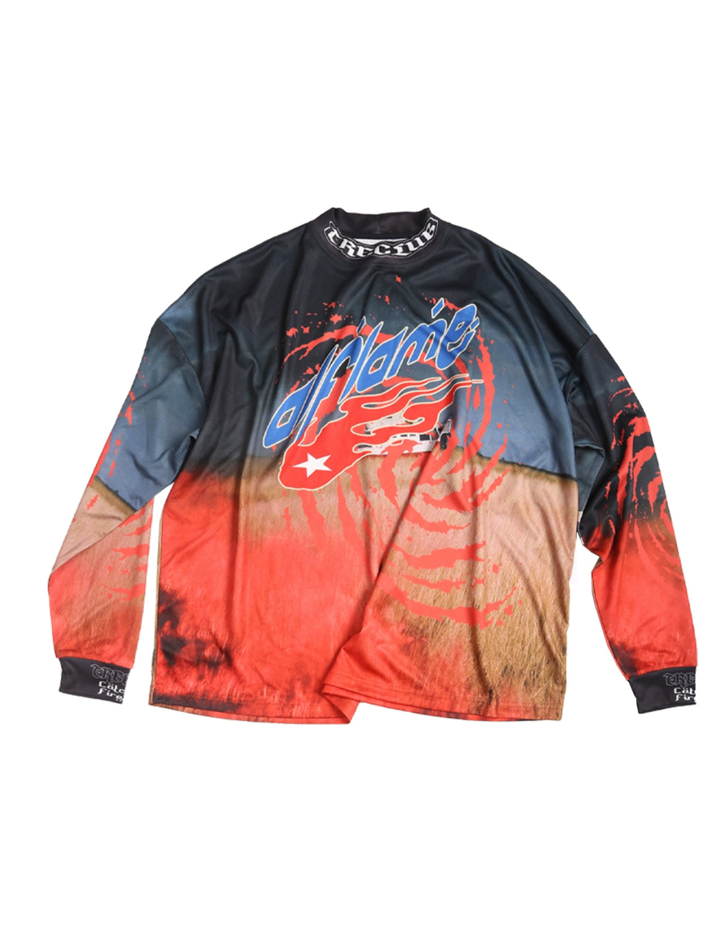 Red Full Print Jersey T-Shirt Unisex