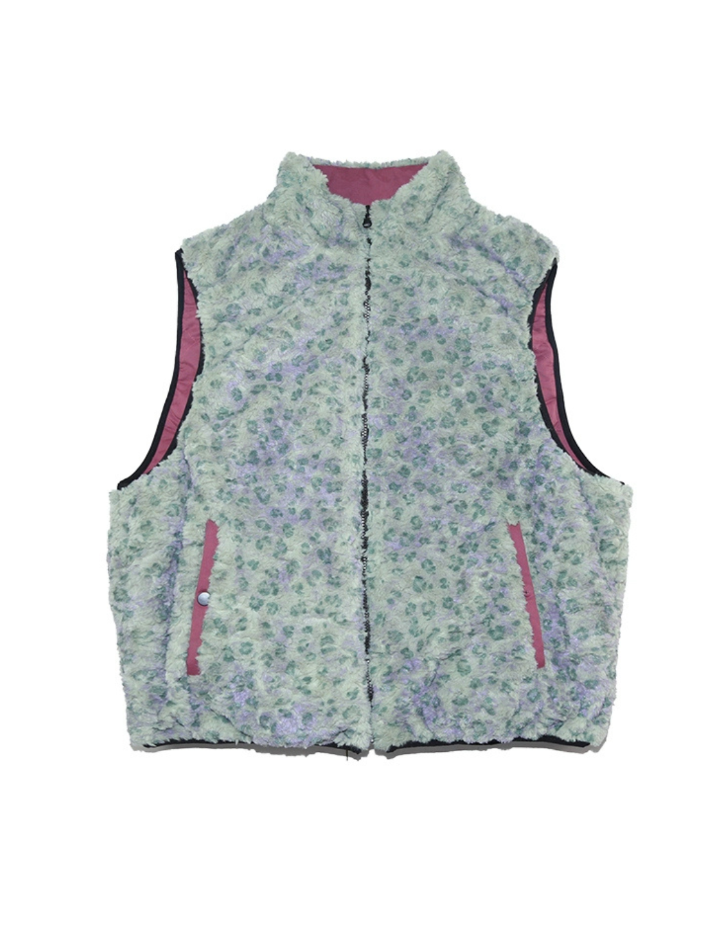 Leopard Print Reversible Cotton Vest Unisex