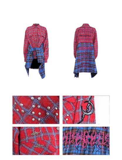 Red Blue Check Shirt