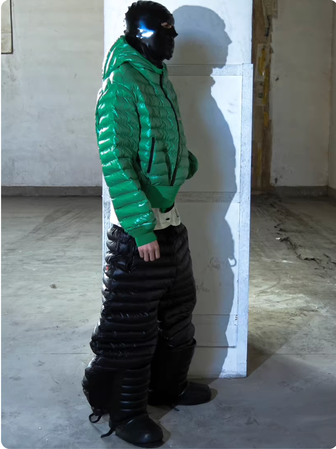 SANSLAWS puff cotton trousers