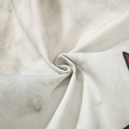 American Heavy Print Large Pocket Wide-Leg Jeans