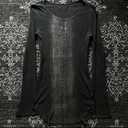 Python Pattern Vintage Long Sleeve Tee