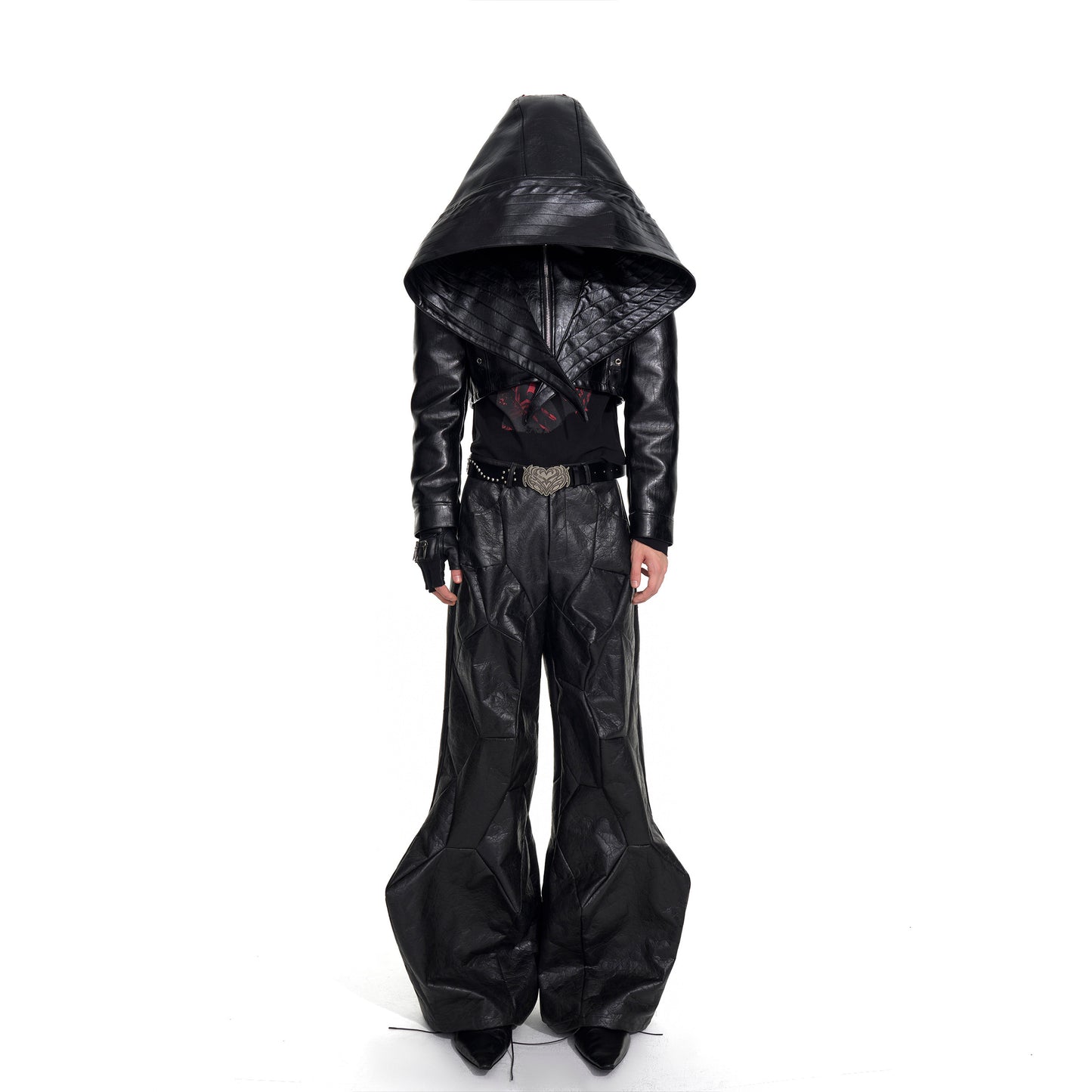 PU Leather Patchwork Jacket