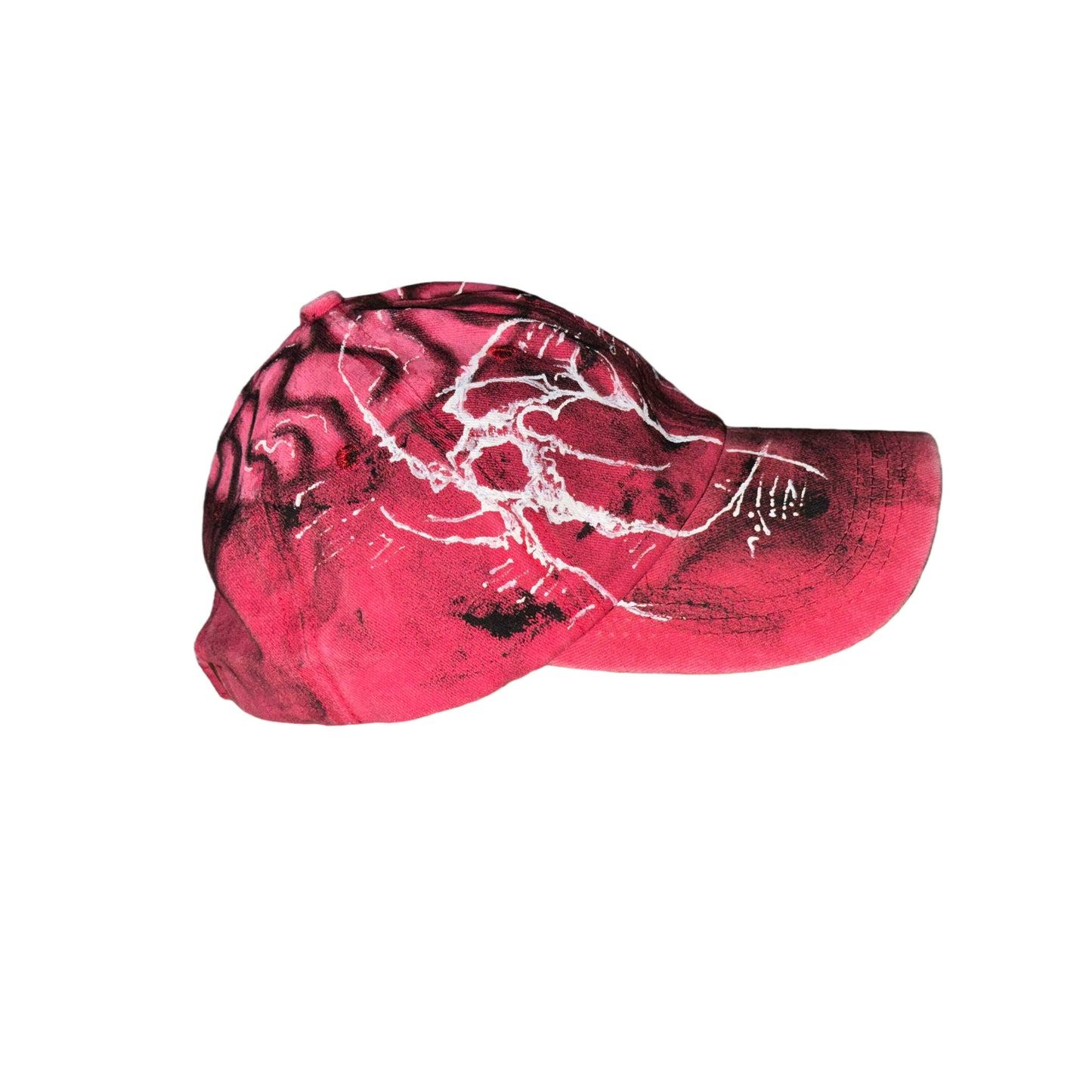 Hand Painted Rivet Graphic Baseball Cap