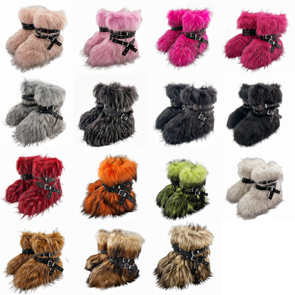 Mid-leg riveted boots fried street  boots