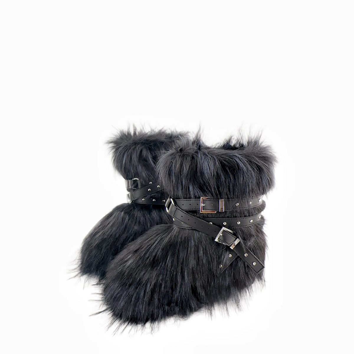 Mid-leg riveted boots fried street  boots