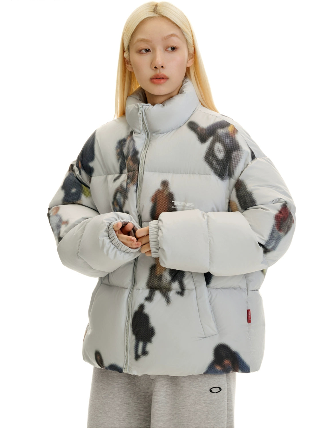 Ice Gray Padded Jacket