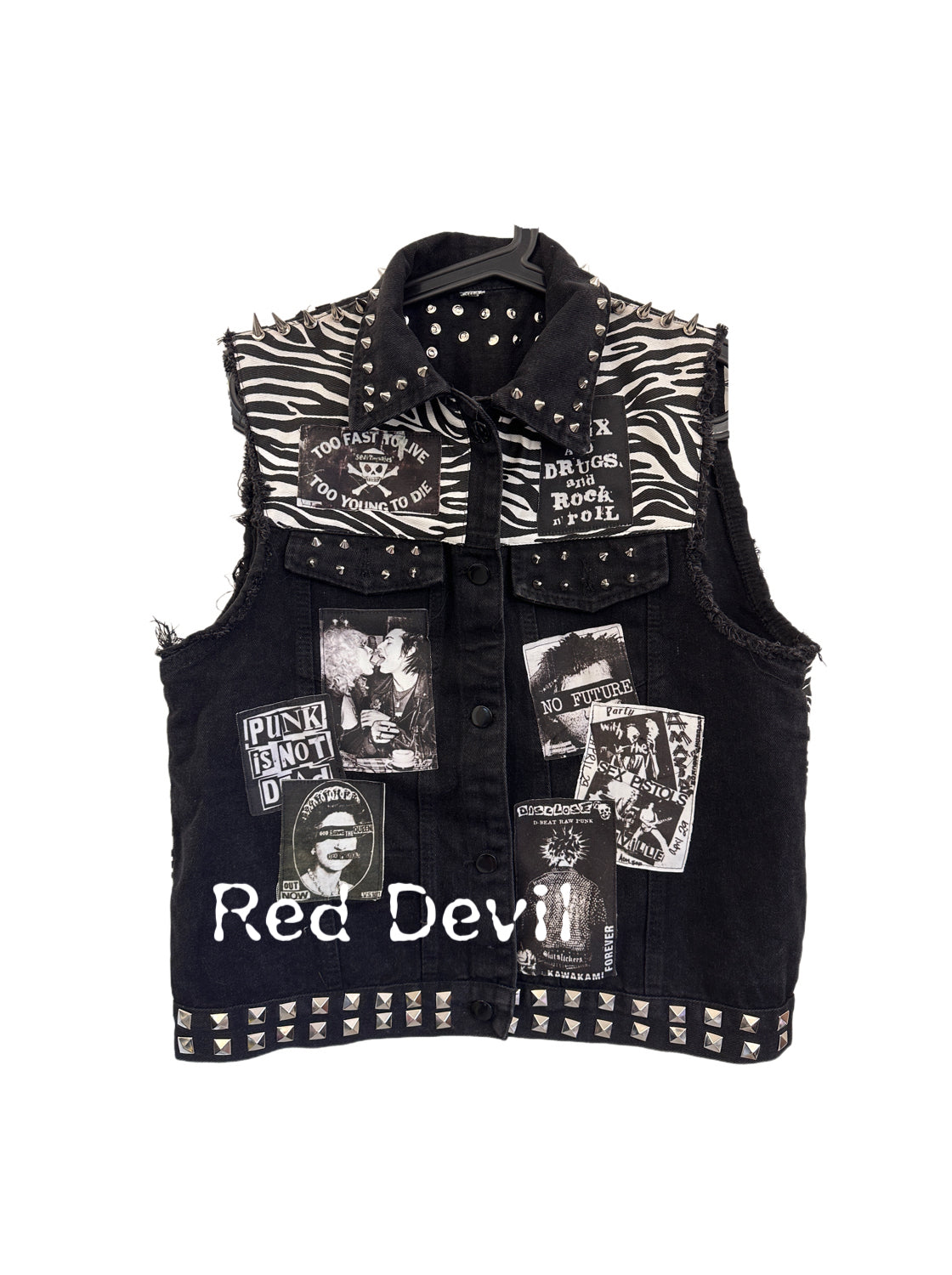Punk Rivet Denim Vest