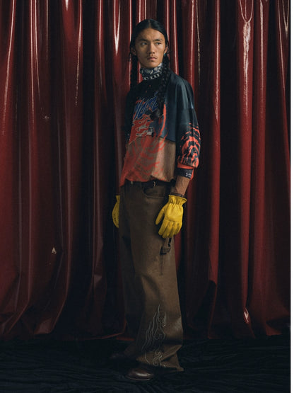 Red Full Print Jersey T-Shirt Unisex