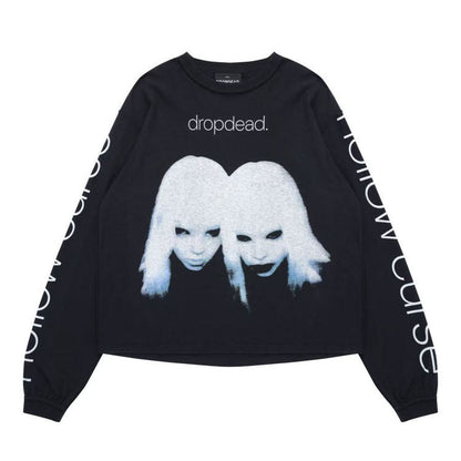 Dark Metal Reverse Seam Wide Long Sleeves