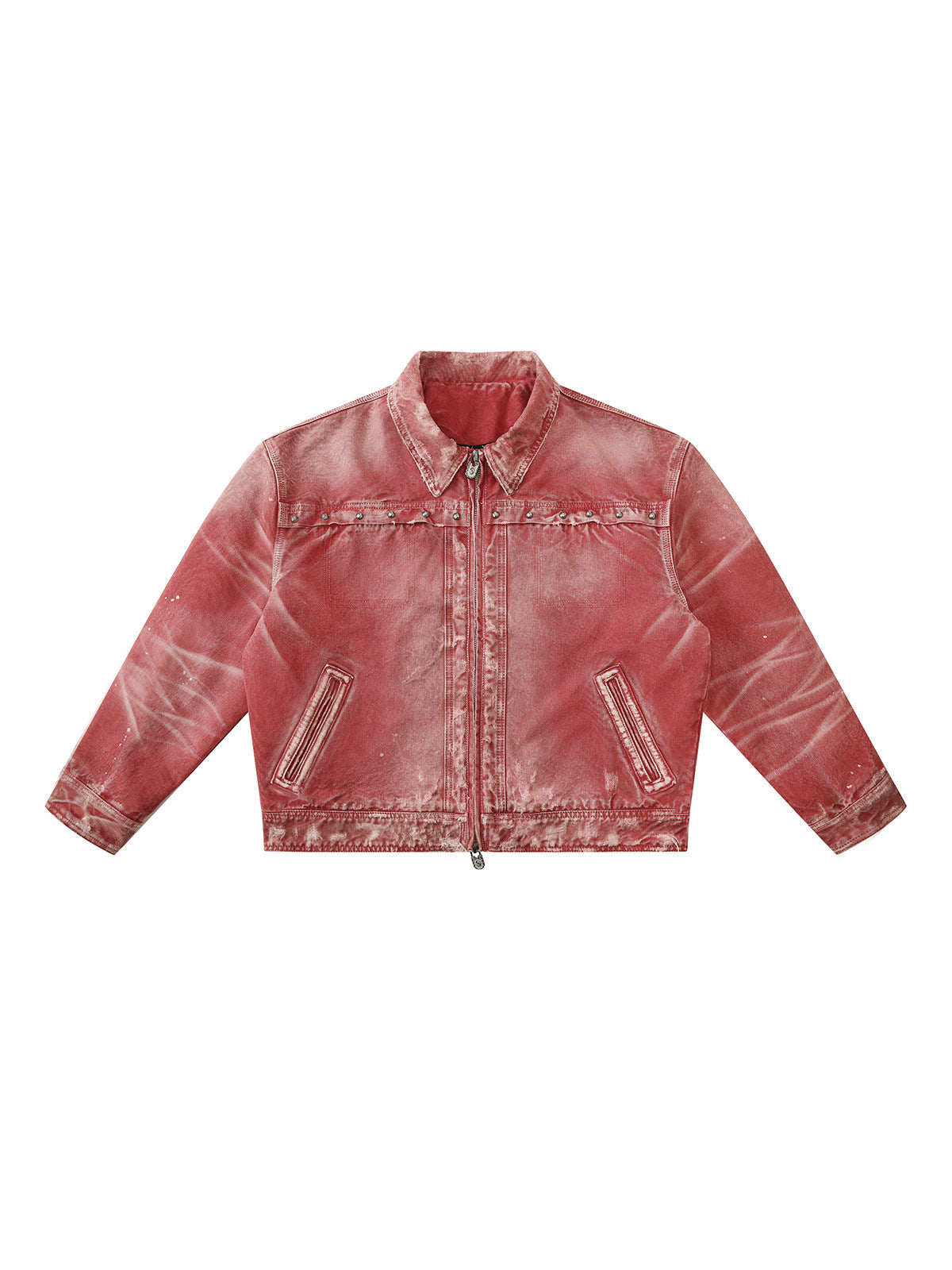 Washed Destroyed Three-dimensional Jacket