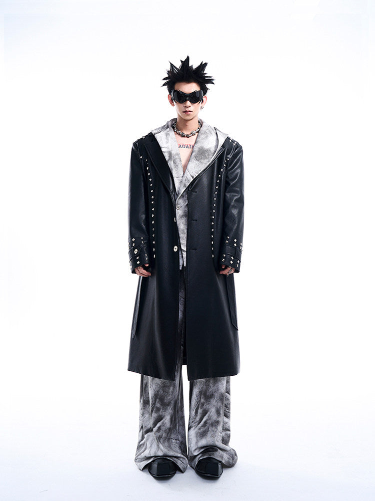 Rivet Heavy Industry Leather coat