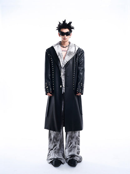 Rivet Heavy Industry Leather coat