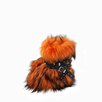 Mid-leg riveted boots fried street  boots