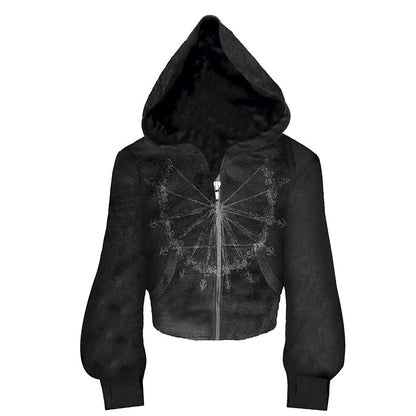 Dark Wizard Hooded Zip Sweatshirt