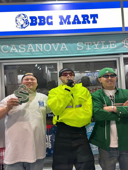 Fluorescent Green Reflective Cotton Jacket