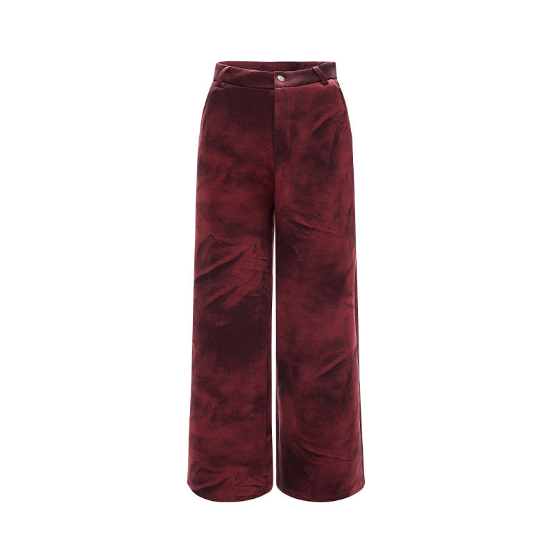 Red Hooded Suit Jacket Men's Autumn Spring Suit