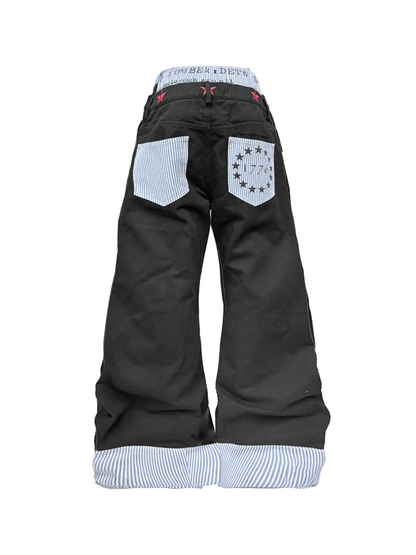 Red Star Double-Waist Jeans