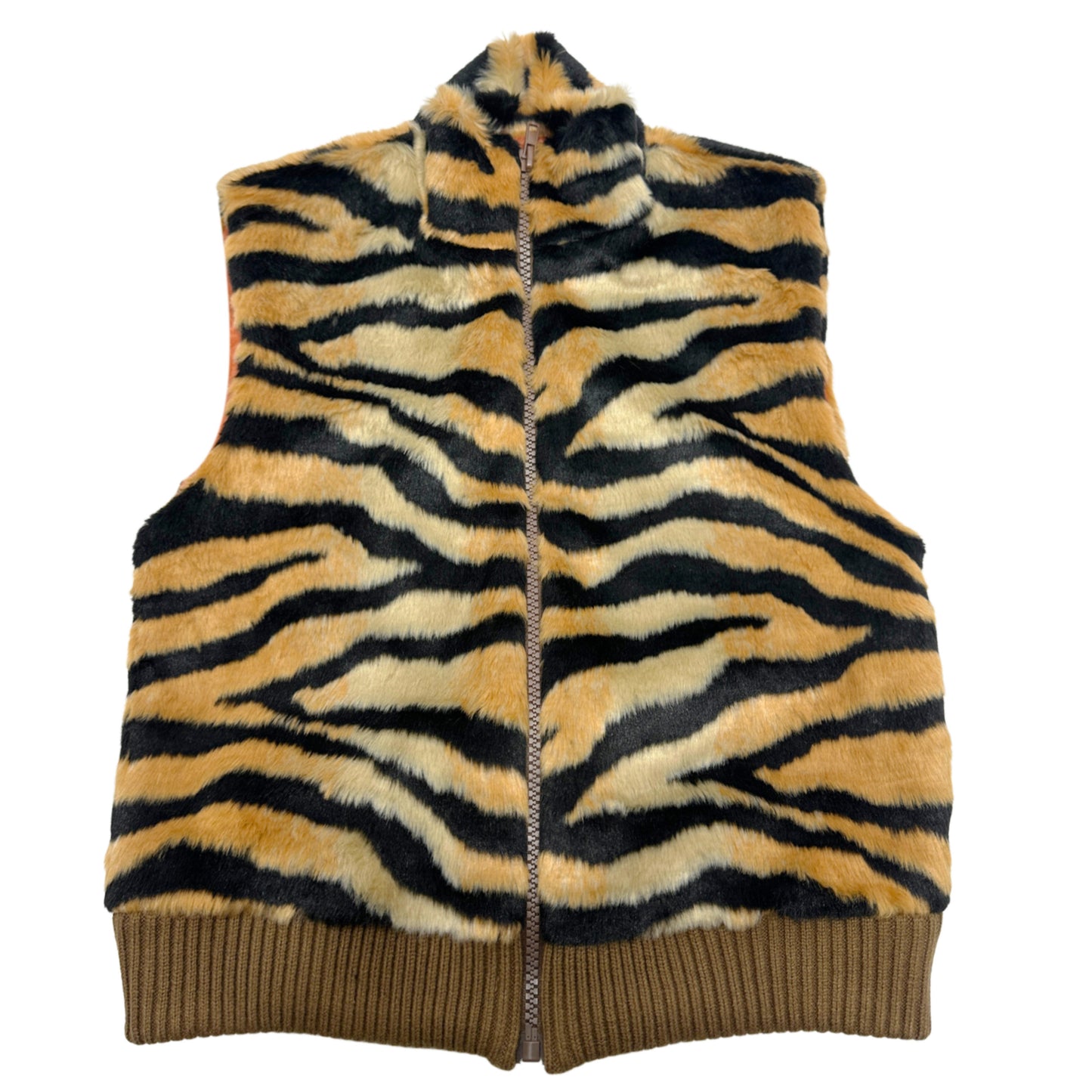Faux Fur Leopard Print Vest