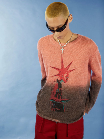 Gradient Knit Sweater