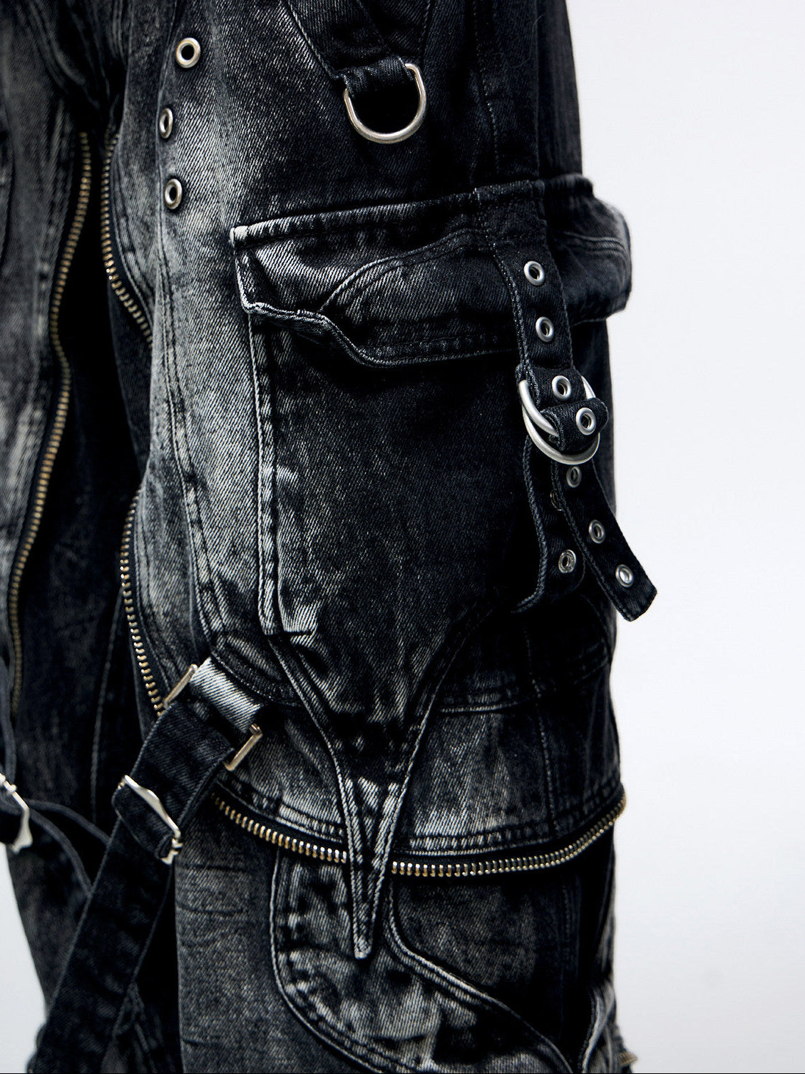 Tactical Work Jeans with adjustable straps