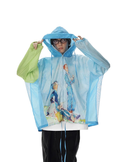 Silk Hooded Summer Jacket