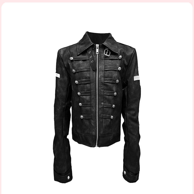 Two strap jacket niche slim slim short coat