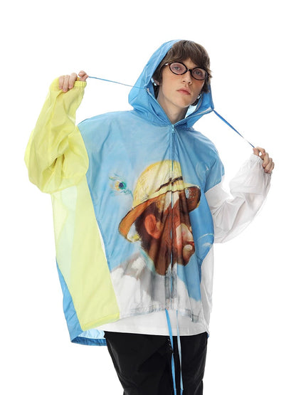 Silk Hooded Summer Jacket
