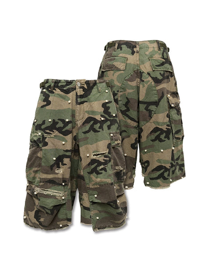 Camo Cropped Work Pants