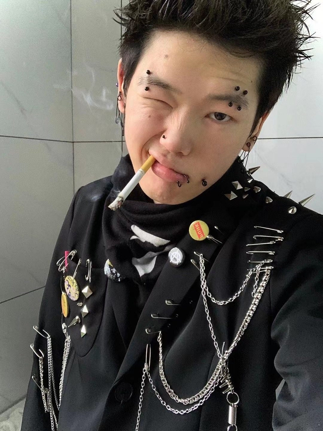 Punk Sex Pistols with Rivets Handmade suits