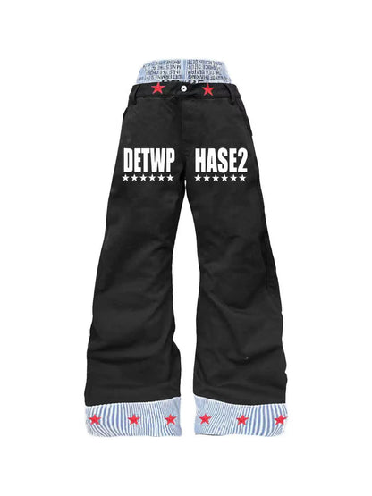 Red Star Double-Waist Jeans