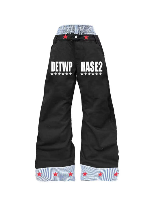 Red Star Double-Waist Jeans